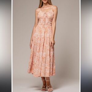 Lusana Leeda Dress in Tarra Animal Print, size medium